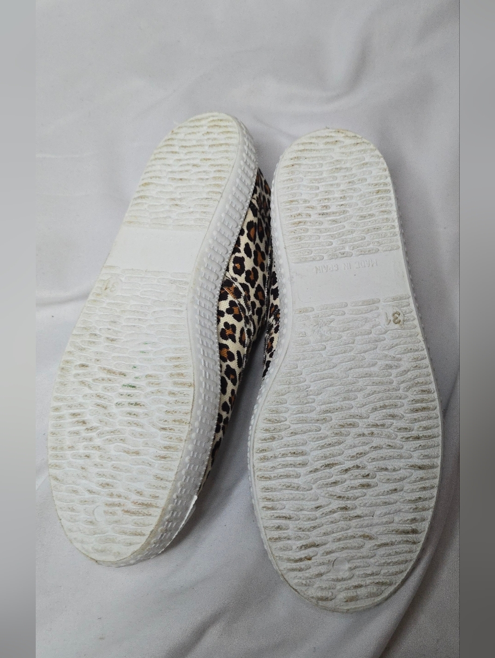 Mini Boden Leopard Print Pink Canvas  Slip-On Kids Sneakers Little Girl 13-13.5 - Picture 8 of 8